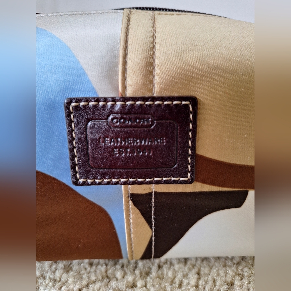 Coach Multicolor Satin Women's Small Bag/ Cosmetic Bag - Picture 4 of 15